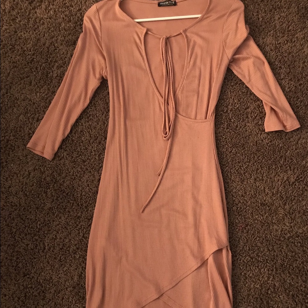 Peach Mini Dress